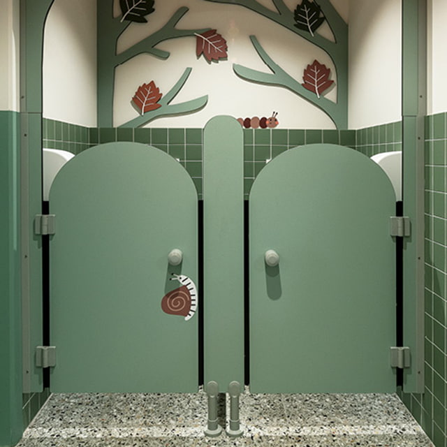 Decorative compac MDF - toilet doors